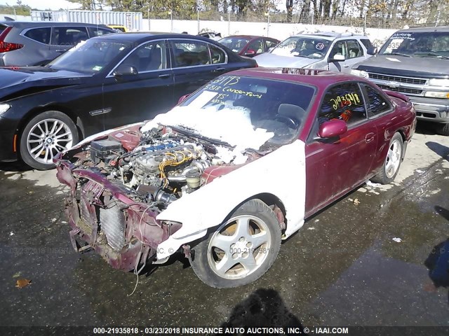 JN1AS44D9SW001590 - 1995 NISSAN 240SX SE RED photo 2