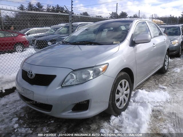 2T1BU40E59C142380 - 2009 TOYOTA COROLLA S/LE/XLE SILVER photo 2