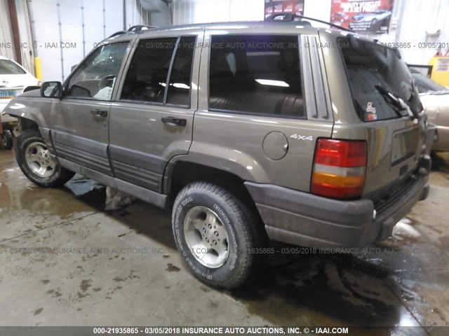 1J4GZ58S6WC204584 - 1998 JEEP GRAND CHEROKEE LAREDO/TSI GREEN photo 3