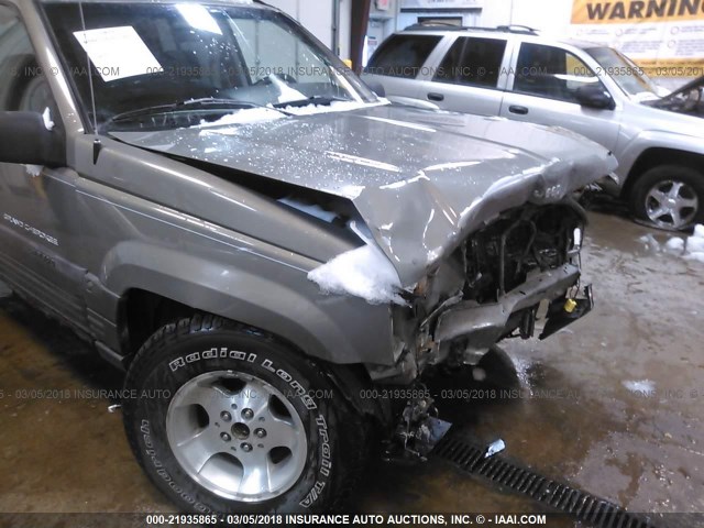 1J4GZ58S6WC204584 - 1998 JEEP GRAND CHEROKEE LAREDO/TSI GREEN photo 6