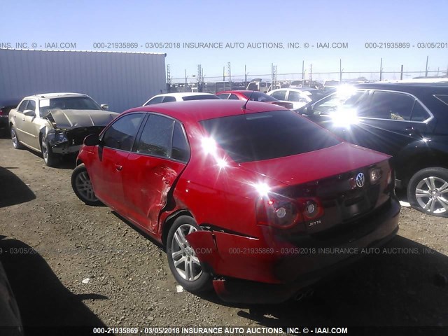 3VWPG71K47M031596 - 2007 VOLKSWAGEN JETTA 2.5 RED photo 3