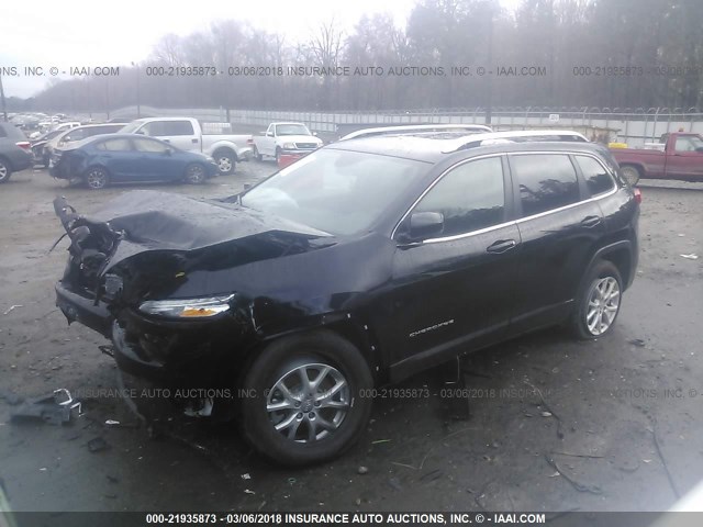 1C4PJLLB1JD544558 - 2018 JEEP CHEROKEE LATITUDE PLUS BLACK photo 2