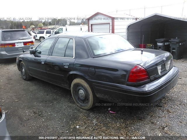 2FAFP71W73X113294 - 2003 FORD CROWN VICTORIA POLICE INTERCEPTOR BLACK photo 3