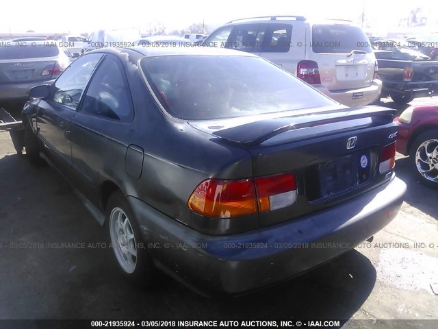 1HGEJ7226WL102910 - 1998 HONDA CIVIC HX BLACK photo 3