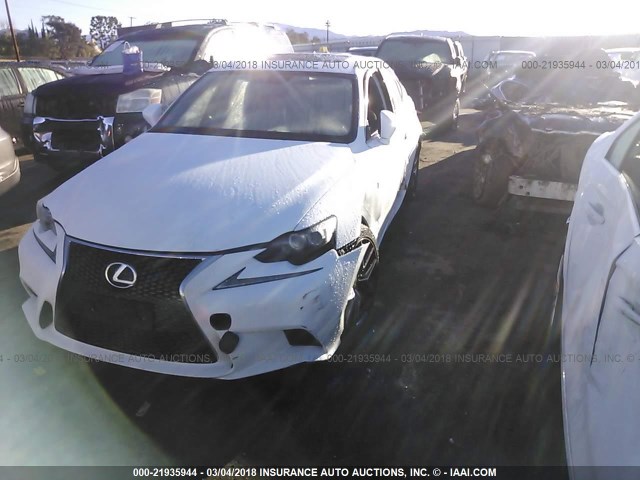 JTHBA1D2XG5016774 - 2016 LEXUS IS 200T WHITE photo 2