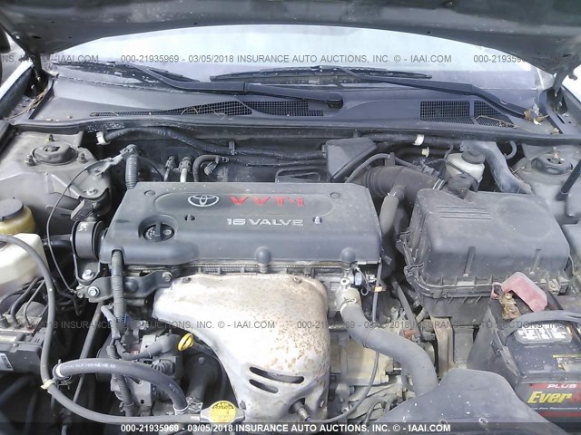 4T1BE32K55U557508 - 2005 TOYOTA CAMRY LE/XLE/SE GRAY photo 10