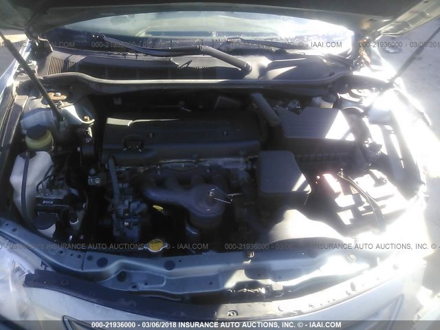 4T1BE46K89U875015 - 2009 TOYOTA CAMRY SE/LE/XLE GREEN photo 10