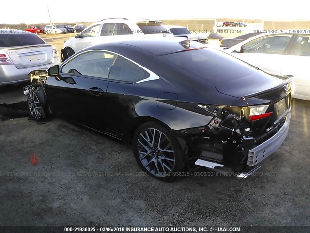 JTHHA5BC2H5005427 - 2017 LEXUS RC 200T BLACK photo 3