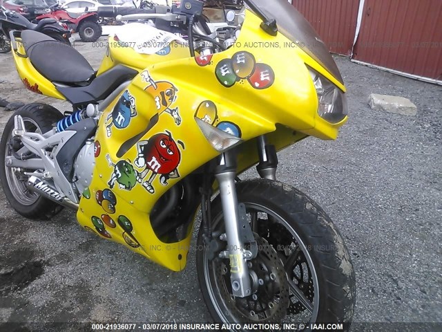 JKAEXEA1X7A019501 - 2007 KAWASAKI EX650 A YELLOW photo 5