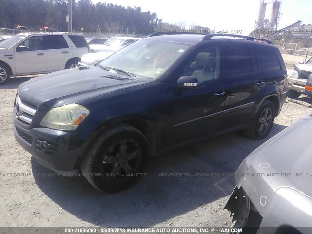 4JGBF71E47A145522 - 2007 MERCEDES-BENZ GL 450 4MATIC Dark Blue photo 2