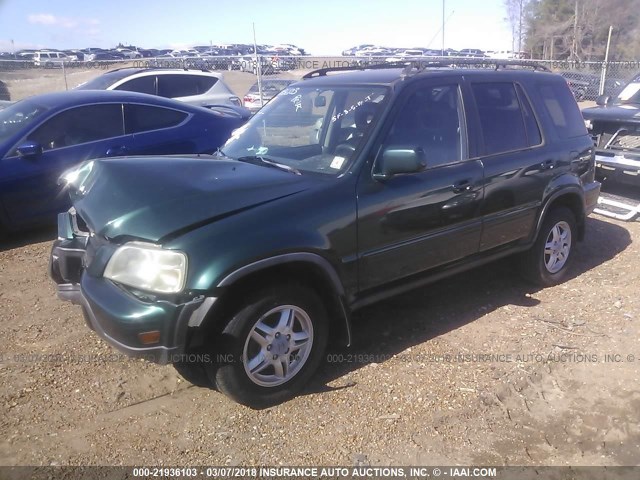 JHLRD187X1S005007 - 2001 HONDA CR-V SE/LE GREEN photo 2