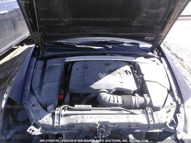 1G6DF577190156614 - 2009 CADILLAC CTS BLACK photo 10