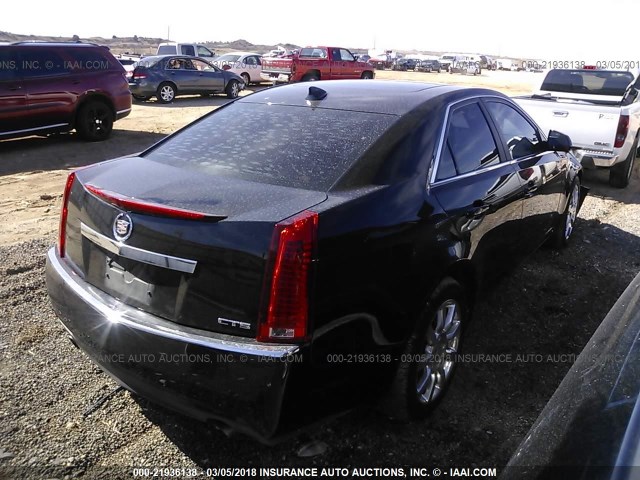 1G6DF577190156614 - 2009 CADILLAC CTS BLACK photo 4