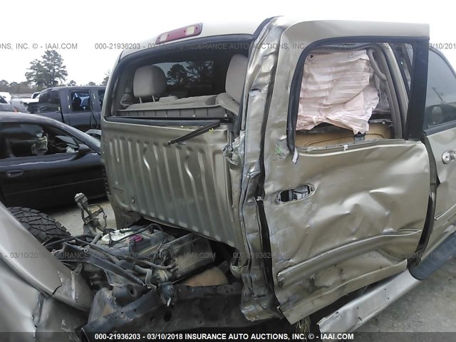 5TBDT44196S514186 - 2006 TOYOTA TUNDRA DOUBLE CAB SR5 GOLD photo 6