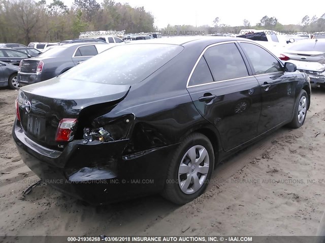 4T1BE46K49U875920 - 2009 TOYOTA CAMRY SE/LE/XLE BLACK photo 4