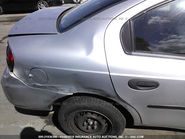 1B3ES26C05D100985 - 2005 DODGE NEON SE SILVER photo 6