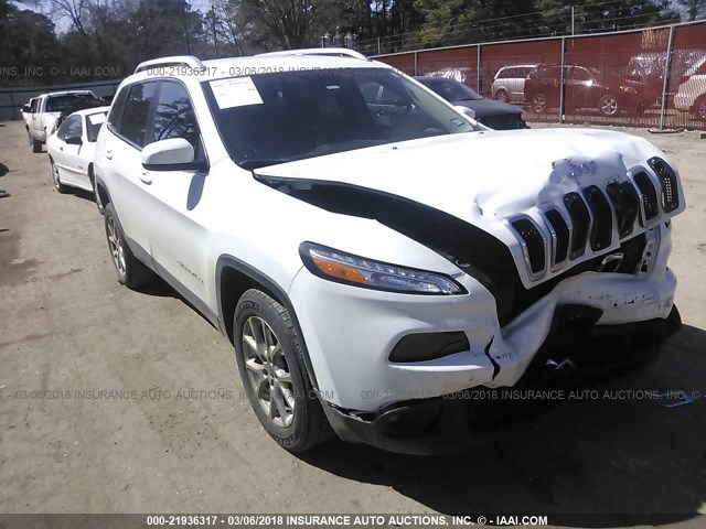 1C4PJLCB7HD219052 - 2017 JEEP CHEROKEE LATITUDE WHITE photo 1