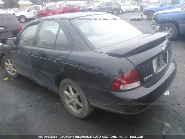 3N1BB51D01L109261 - 2001 NISSAN SENTRA SE BLACK photo 3