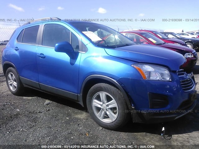 KL7CJLSB7GB629700 - 2016 CHEVROLET TRAX 1LT BLUE photo 1