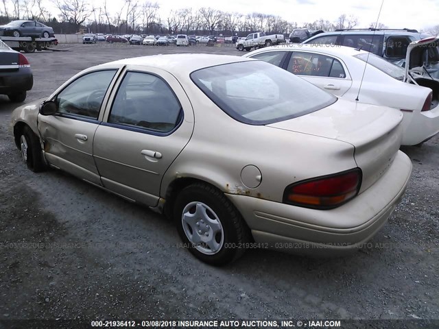 1B3EJ46X9WN237775 - 1998 DODGE STRATUS GOLD photo 3