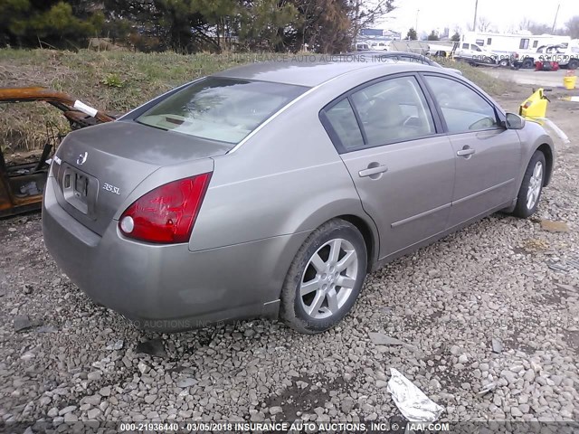 1N4BA41E84C880981 - 2004 NISSAN MAXIMA SE/SL TAN photo 4