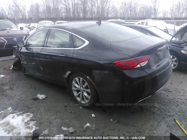 1C3CCCCG5FN524615 - 2015 CHRYSLER 200 C BLACK photo 3