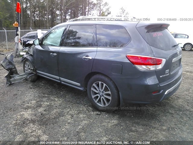 5N1AR2MN7DC689448 - 2013 NISSAN PATHFINDER S/SV/SL/PLATINUM 蓝色 照片 3