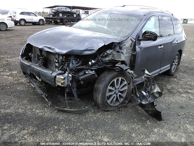 5N1AR2MN7DC689448 - 2013 NISSAN PATHFINDER S/SV/SL/PLATINUM 蓝色 照片 6