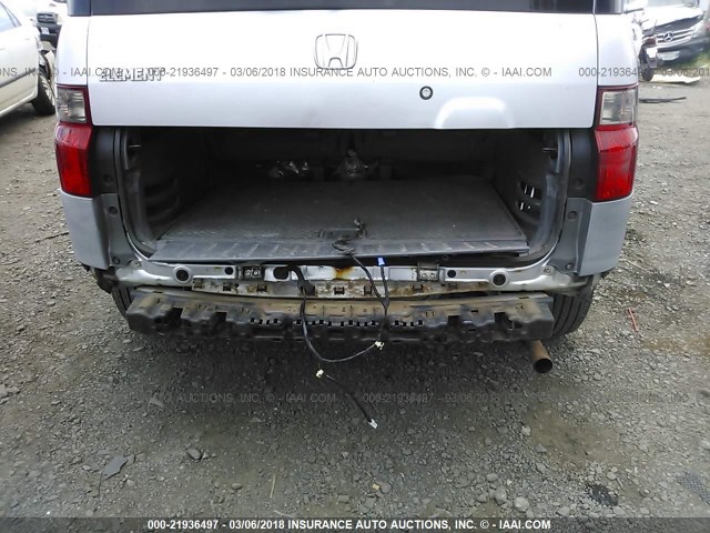 5J6YH17304L005165 - 2004 HONDA ELEMENT LX SILVER photo 6