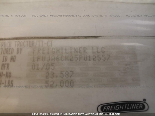 1FUJA6CK25PU12557 - 2005 FREIGHTLINER COLUMBIA COLUMBIA Unknown photo 10