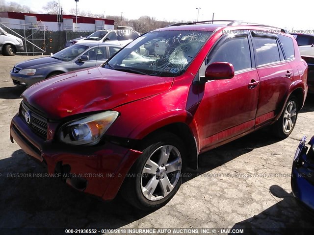 JTMZD32V875062409 - 2007 TOYOTA RAV4 SPORT RED photo 2