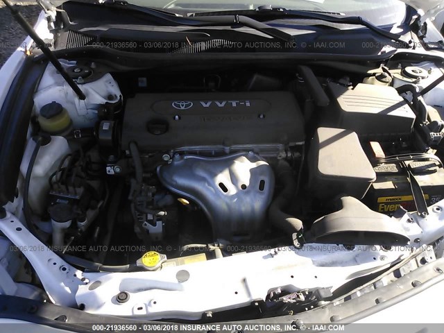 4T4BE46K57R003426 - 2007 TOYOTA CAMRY NEW GENERAT CE/LE/XLE/SE WHITE photo 10