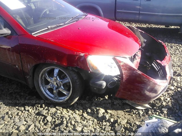 1G2ZG58N574103941 - 2007 PONTIAC G6 SE RED photo 6