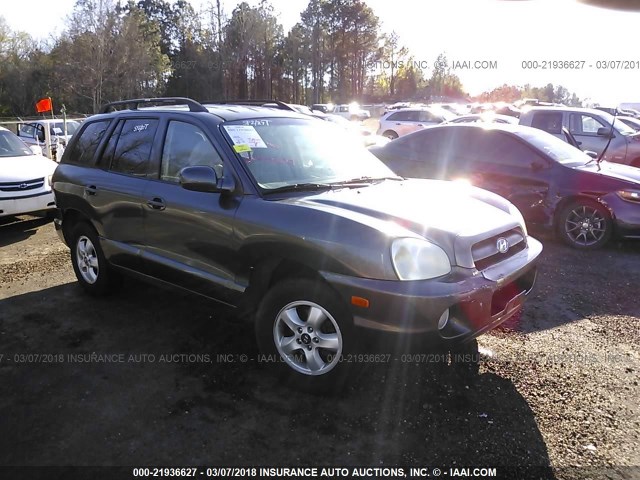 KM8SC73D95U986261 - 2005 HYUNDAI SANTA FE GLS/LX GRAY photo 1