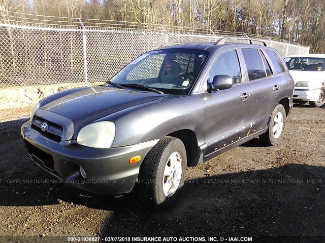 KM8SC73D95U986261 - 2005 HYUNDAI SANTA FE GLS/LX GRAY photo 2