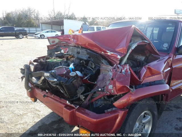 1J4FF68S0XL668434 - 1999 JEEP CHEROKEE SPORT/CLASSIC წითელი ფოტო 6