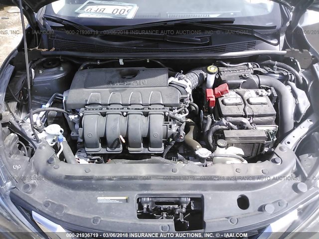 3N1AB7AP7HY300061 - 2017 NISSAN SENTRA S/SV/SR/SL GRAY photo 10