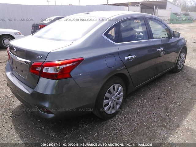 3N1AB7AP7HY300061 - 2017 NISSAN SENTRA S/SV/SR/SL GRAY photo 4