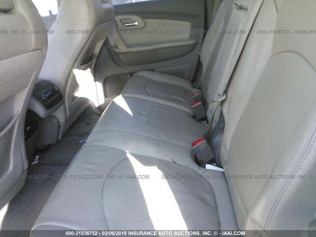 1GNKVJED9CJ200473 - 2012 CHEVROLET TRAVERSE LT CREAM photo 8