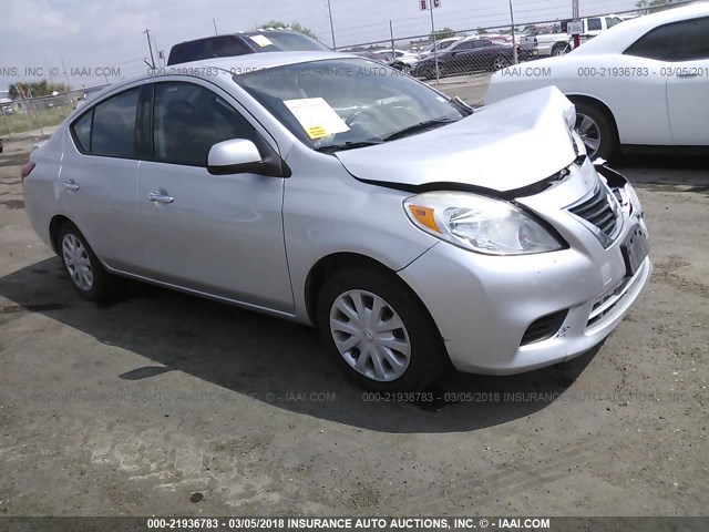 3N1CN7AP0EL866832 - 2014 NISSAN VERSA S/S PLUS/SV/SL SILVER photo 1