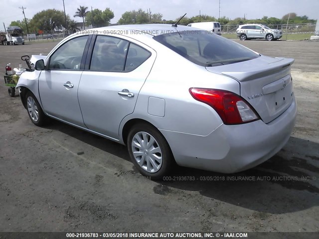 3N1CN7AP0EL866832 - 2014 NISSAN VERSA S/S PLUS/SV/SL SILVER photo 3