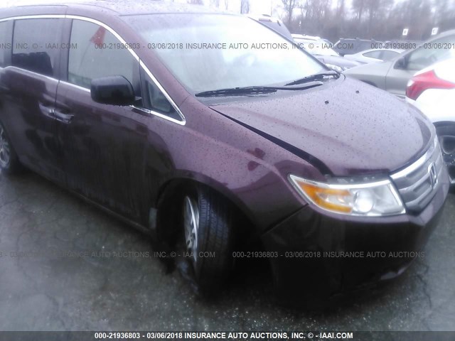 5FNRL5H67CB135891 - 2012 HONDA ODYSSEY EXL ნაცრისფერი ფოტო 6