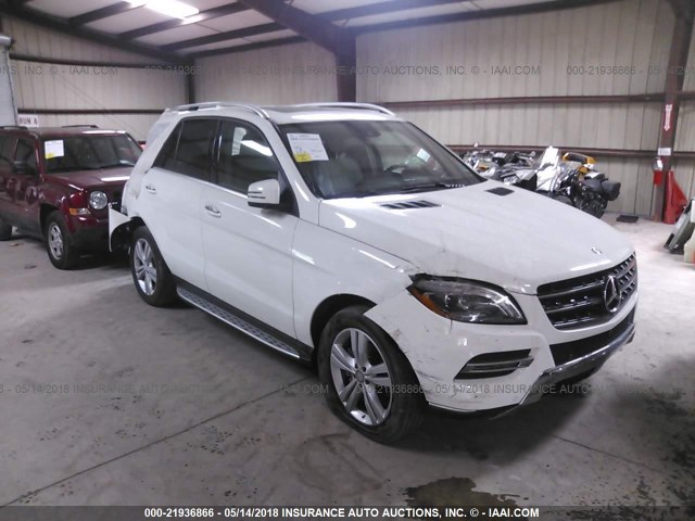 4JGDA5HB3FA582174 - 2015 MERCEDES-BENZ ML 350 4MATIC WHITE photo 1