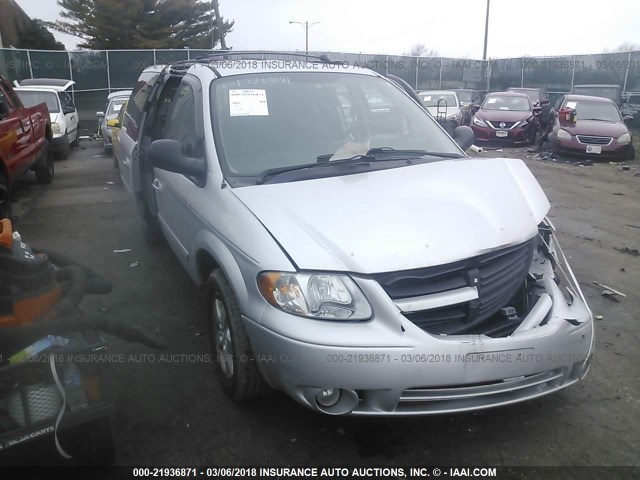 2D4GP44L95R224096 - 2005 DODGE GRAND CARAVAN SXT SILVER photo 1