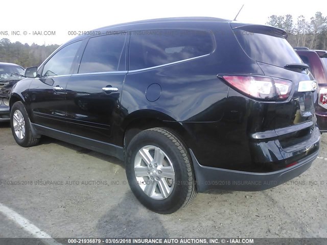 1GNKRGKD6DJ267755 - 2013 CHEVROLET TRAVERSE LT BLACK photo 3