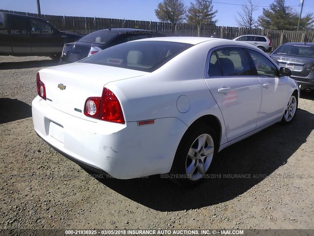 1G1ZA5EU9BF273539 - 2011 CHEVROLET MALIBU LS 白色 照片 4