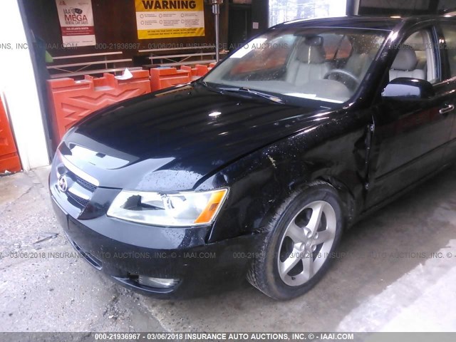 5NPEU46F17H206423 - 2007 HYUNDAI SONATA SE/LIMITED BLACK photo 6