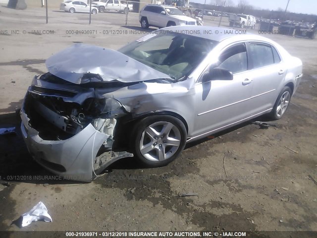 1G1ZA5E13BF330906 - 2011 CHEVROLET MALIBU LS 银色 照片 2