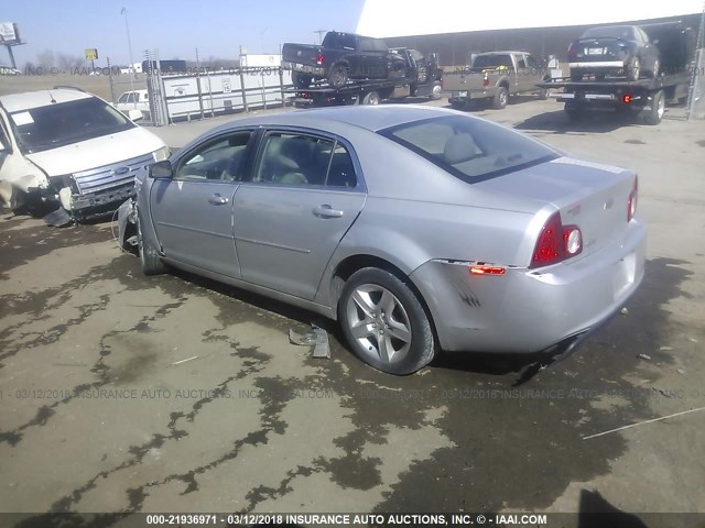 1G1ZA5E13BF330906 - 2011 CHEVROLET MALIBU LS 银色 照片 3