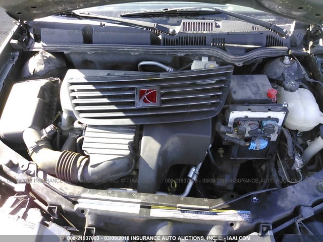 1G8AJ52F35Z156255 - 2005 SATURN ION LEVEL 2 GRAY photo 10